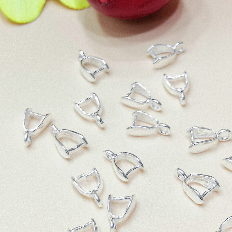 Lobster Clasp Silver - 50 Buah Klip Penjepit Konektor Berlapis