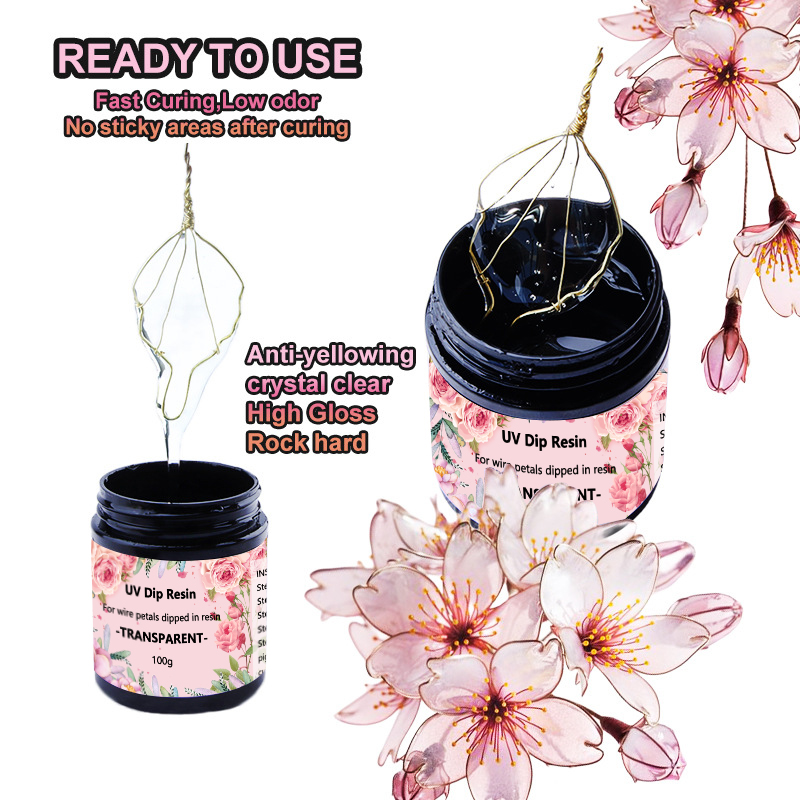 Jewelry Making At Home - 40/100/200G Lem Resin Celup UV untuk