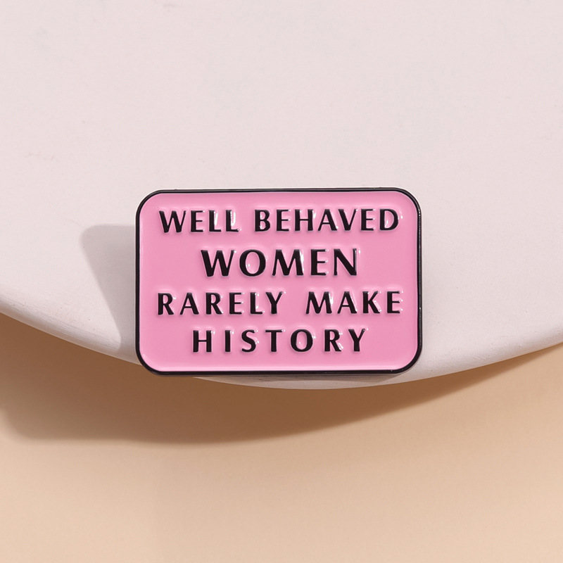 Pin Enamel Kekuatan Wanita Gad - Jewelry Making History ulasan dan harga