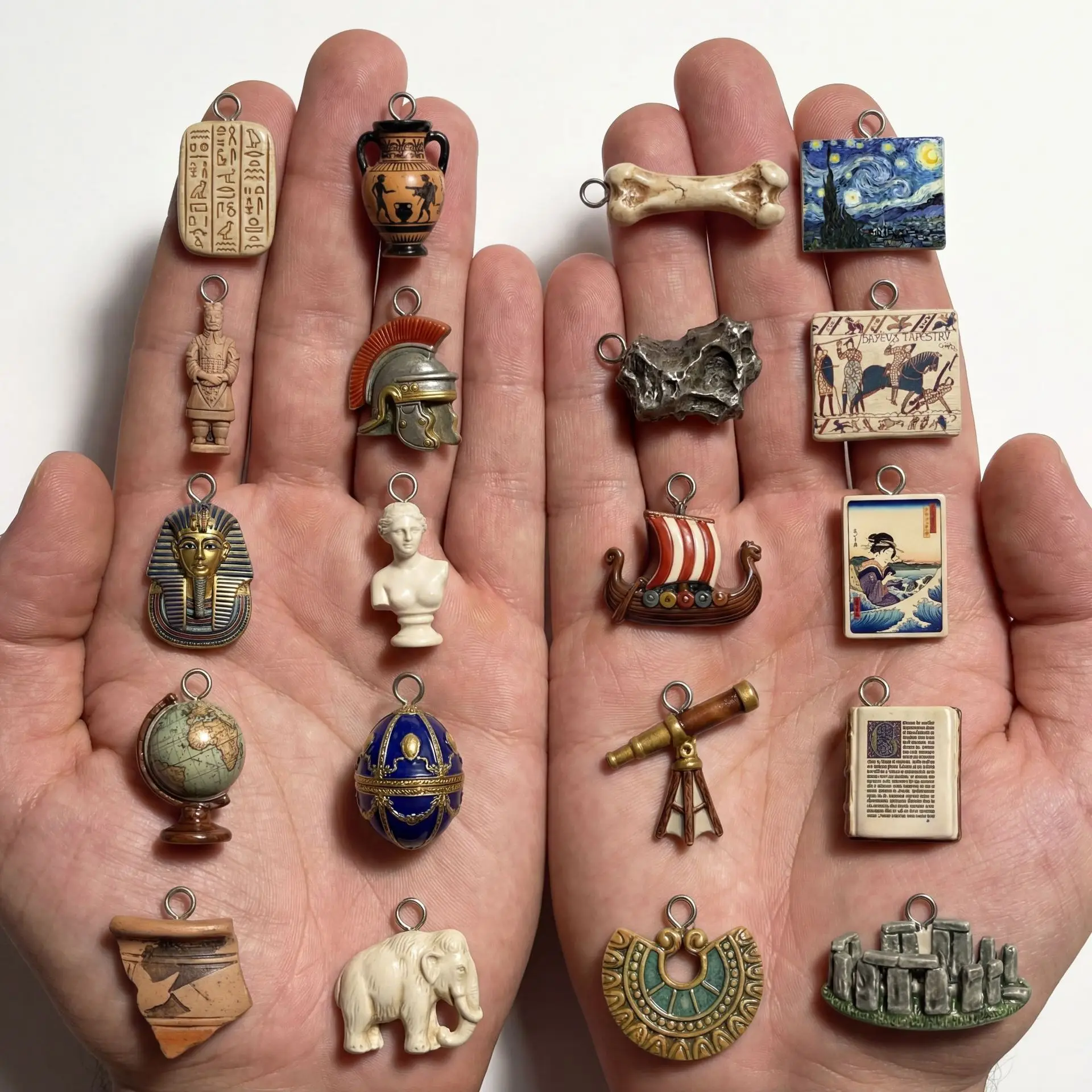 Liontin Mini Bertema Sejarah D - Jewelry Making History ulasan dan harga
