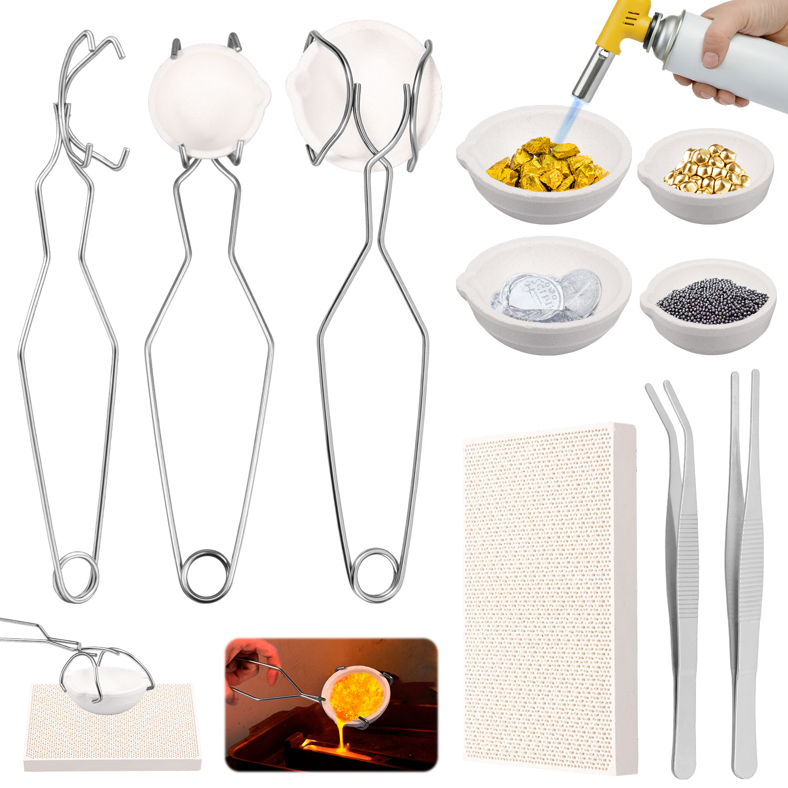 Set Crucible Kit Peleburan & P - Jewelry Making Torch ulasan dan harga