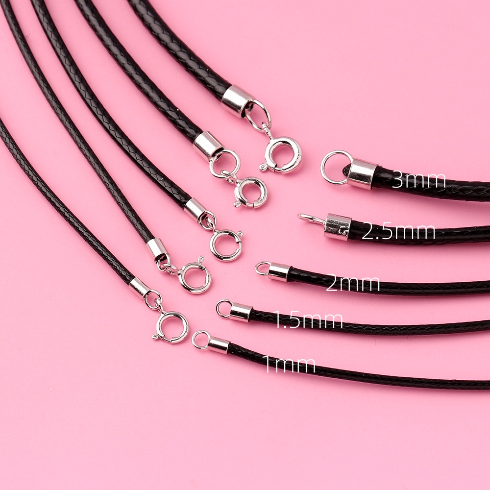 Tali Kalung Kulit Kepang Hitam - Jewelry Making In La ulasan dan harga