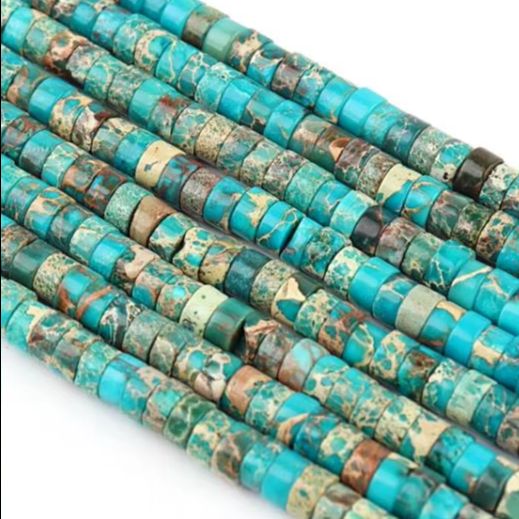 Manik-manik Batu Pirus Alami B - Jewelry Making Gemstones ulasan dan harga