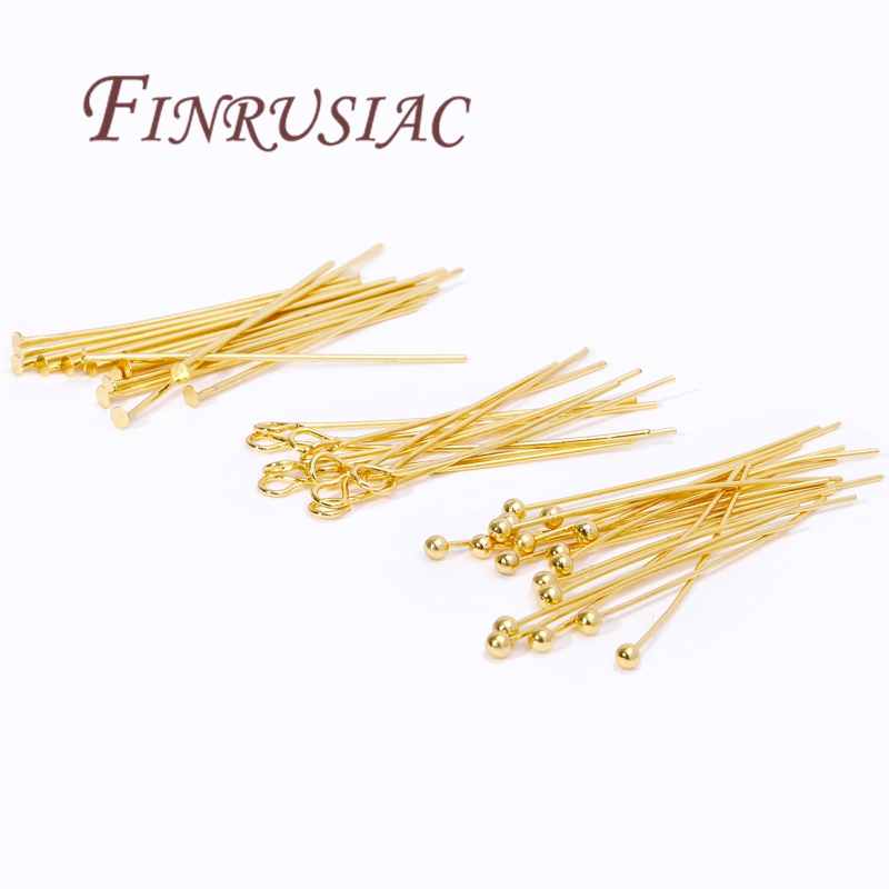 50 Buah Pin Berlapis Emas 20-5 - Jewelry Making Drill ulasan dan harga