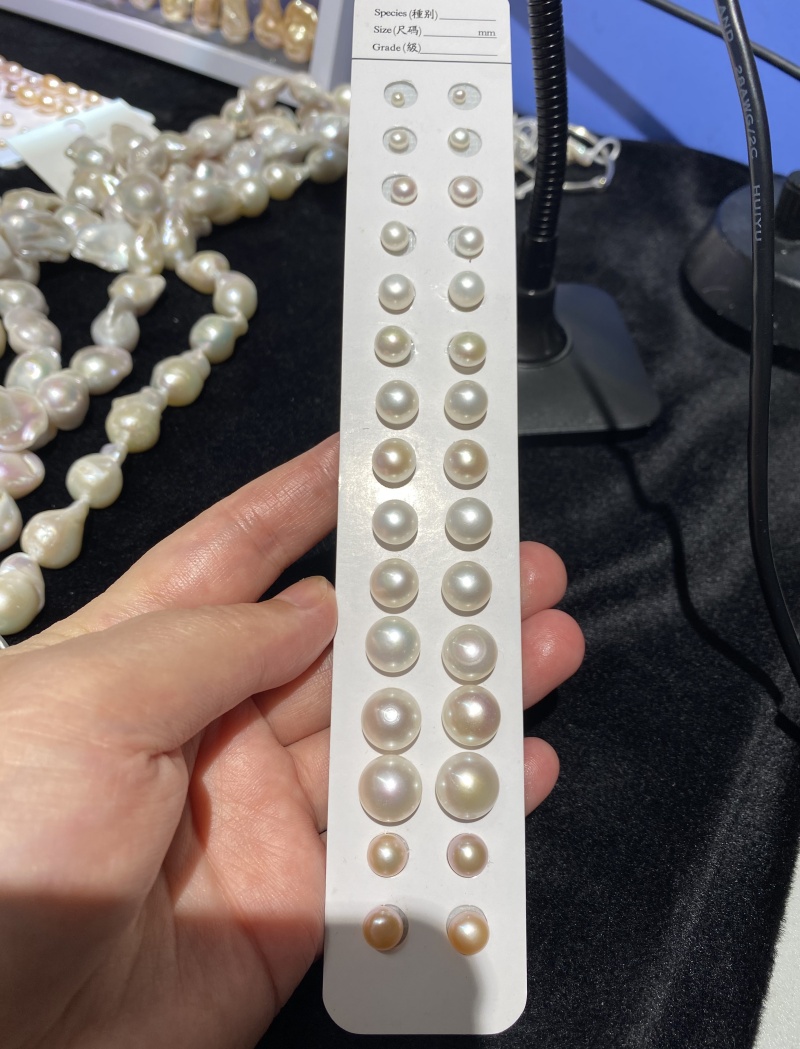 Mutiara Air Tawar Putih Alami  - Jewelry Making Drill ulasan dan harga